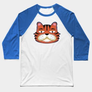 Orange tiger Baseball T-Shirt